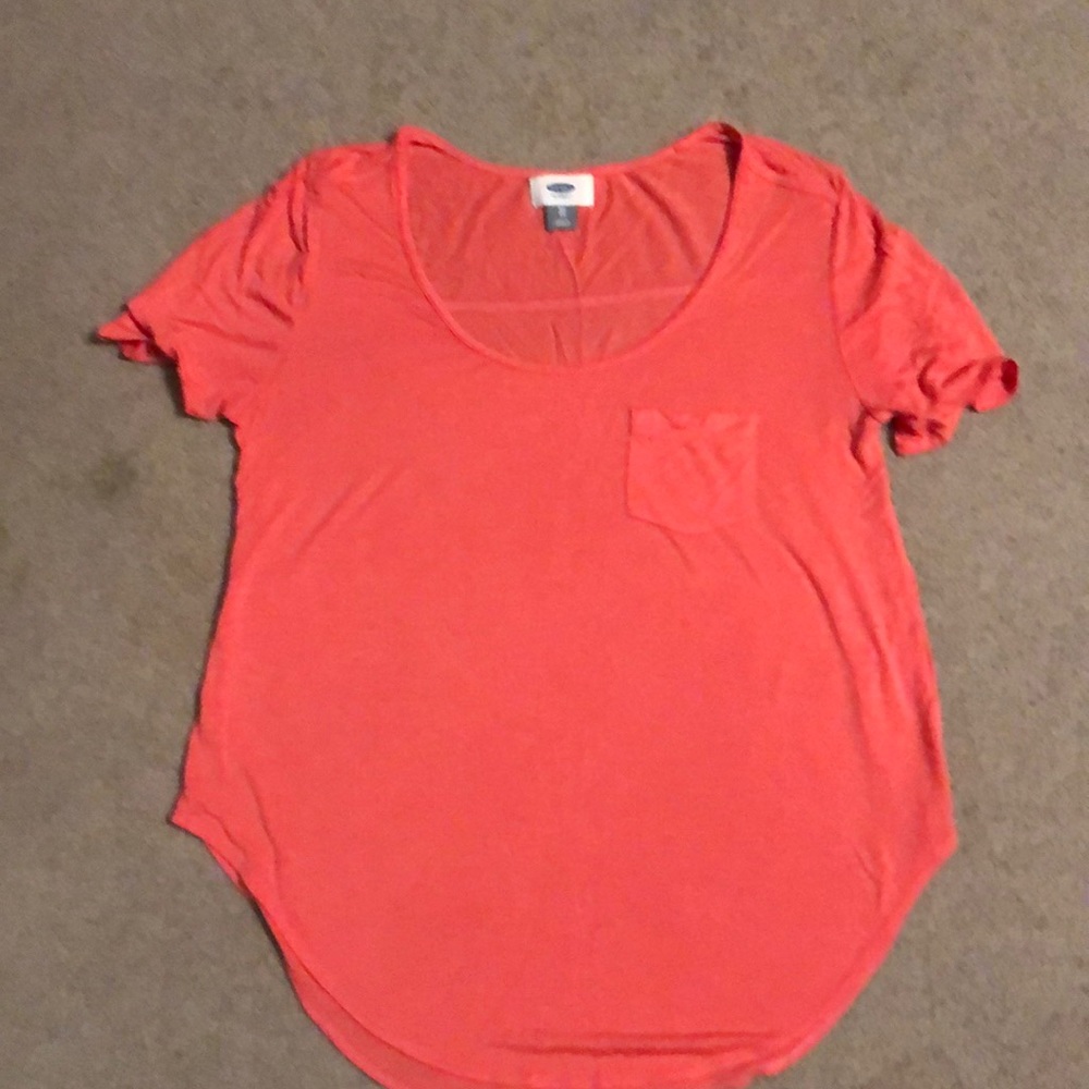 Coral smooth blouse t shirt